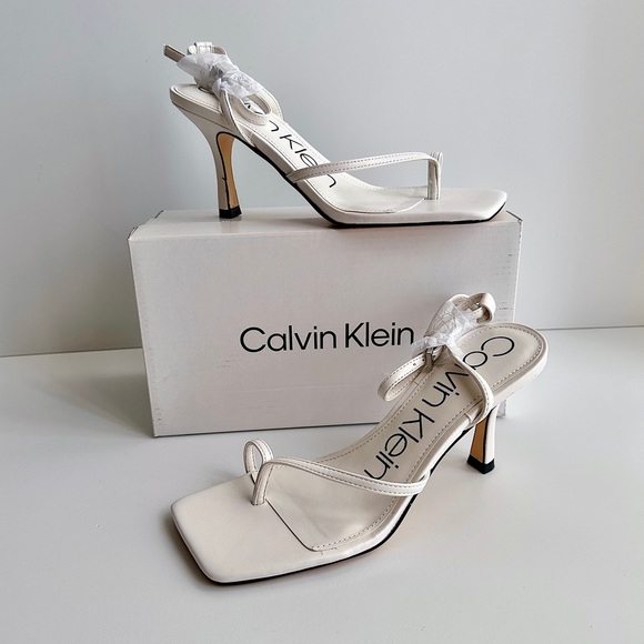 ✨New CALVIN KELIN Millie Faux Leather Strappy Sandals 7.5M - Picture 1 of 9